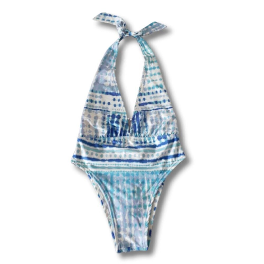 NWT Rococo Sand printed beaded one piece swimsuit